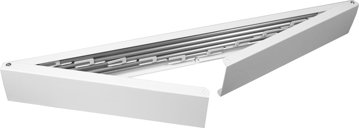 Milano Luxurious Wall-mounted Laundry Rack - Foldable Laundry Rack - Drying Rack - Wall-mounted - 80 cm - Metal - White/Silver