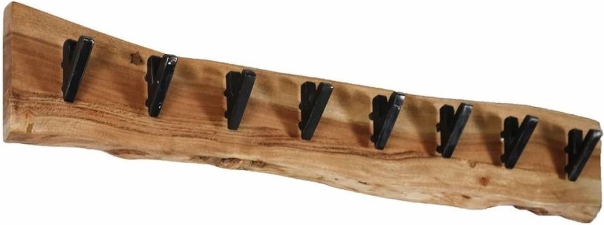 Kapstok Edge 8 Haken Acacia Naturel 90cm