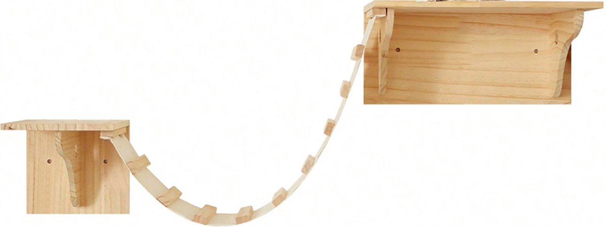 Wall Unit Climbing Wall Cats - 5-piece - Luxury Climbing Wall for the Wall - Scratching Post - Play Wall for Cats