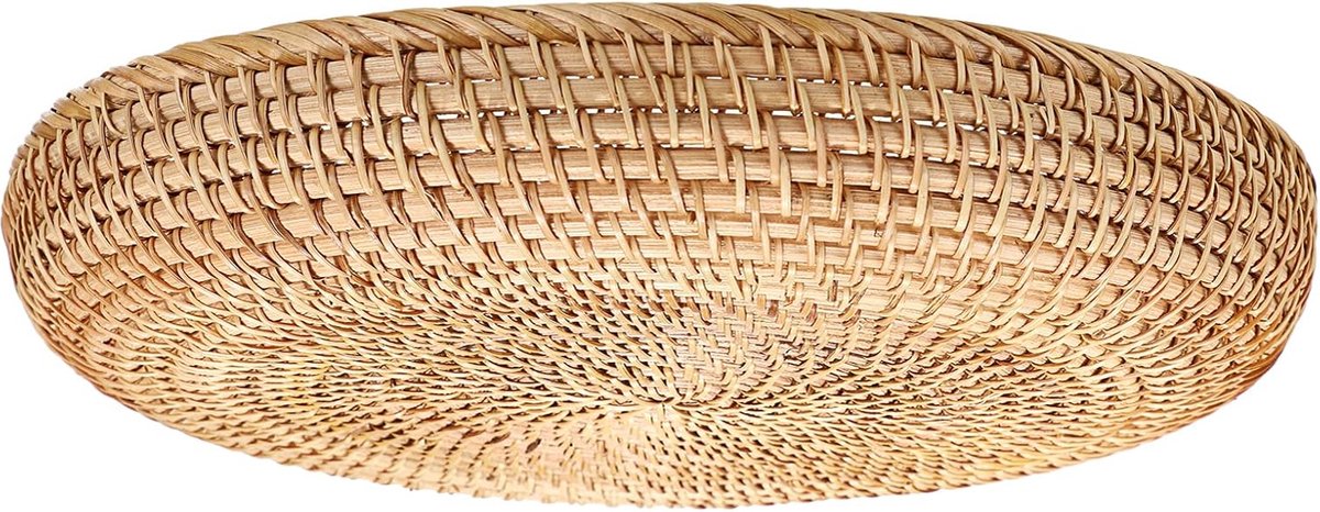 Handmade Wicker Storage Basket for Fruit and Decorative Purposes (30 cm)