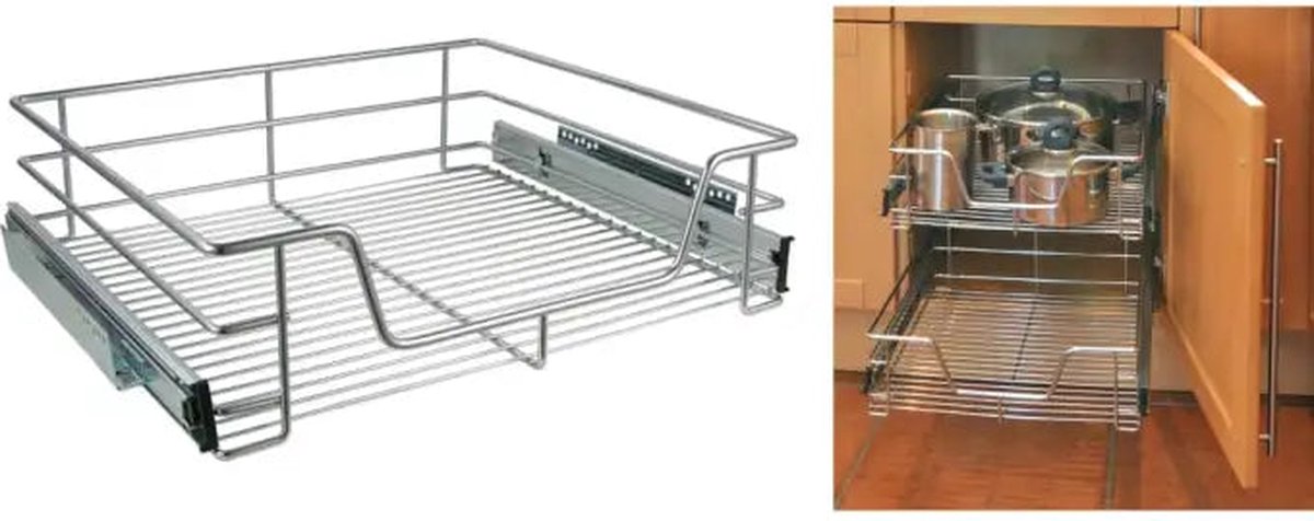 Basis Keukenkast Schuiflade - 60 cm - RVS