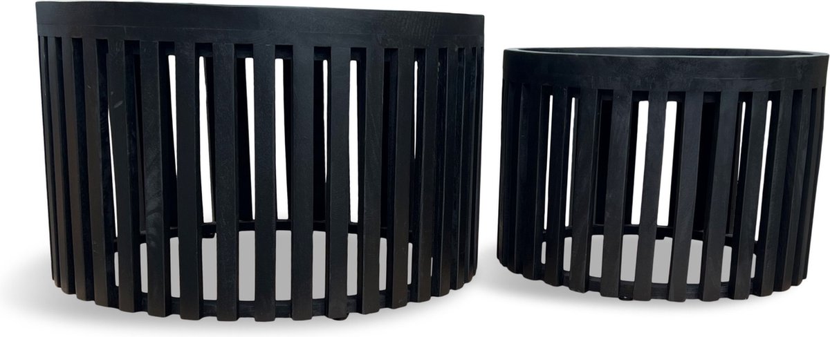 Salontafel S/2 Sven zwart mango