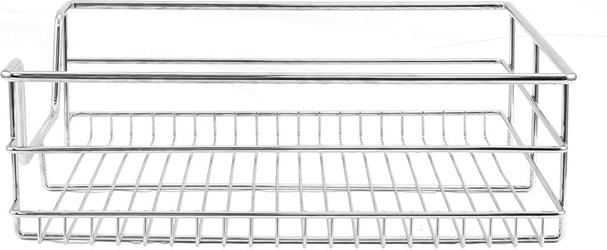 Laden: 2 x KuKoo - Uittrekbaar Opbergrek Keukenkast - Geschikt voor kasten van 50cm breed - Uittrekbaar Keukenrek Met Geleiders - Organizer Rek - Opbergsysteem - SET - 50cm