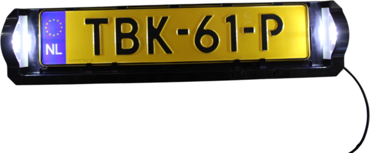 Kentekenplaathouder met kentekenverlichting - LED - DC kabel 800 mm