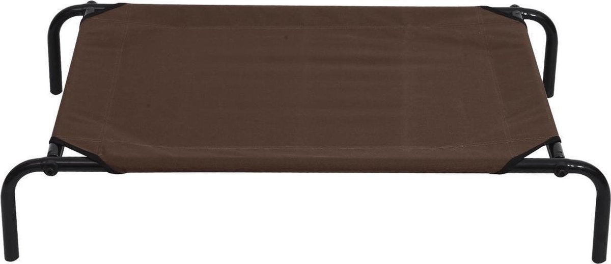 Dog bed - Dog stretcher - Dog lounger - Including 2 covers - XL - 110x68cm - Grey and Coffee