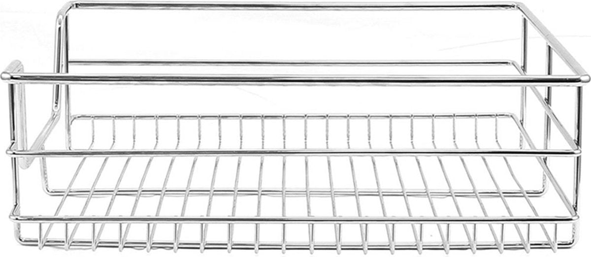 Laden: 2 x KuKoo - Uittrekbaar Opbergrek Keukenkast - Geschikt voor kasten van 50cm breed - Uittrekbaar Keukenrek Met Geleiders - Organizer Rek - Opbergsysteem - SET - 50cm