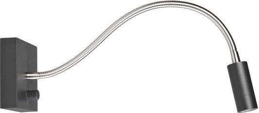 Wand leeslamp LED Blitz zwart