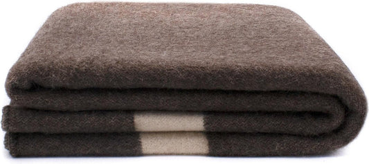 Alenika Wollen Dikke Deken Regenboog - 160x220 cm - Zuiver wol - 2800 g