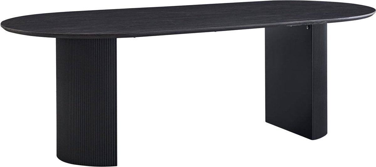Eettafel Odile Donkerbruin - MDF - Overig - 230x110cm - Hoogte 76 cm