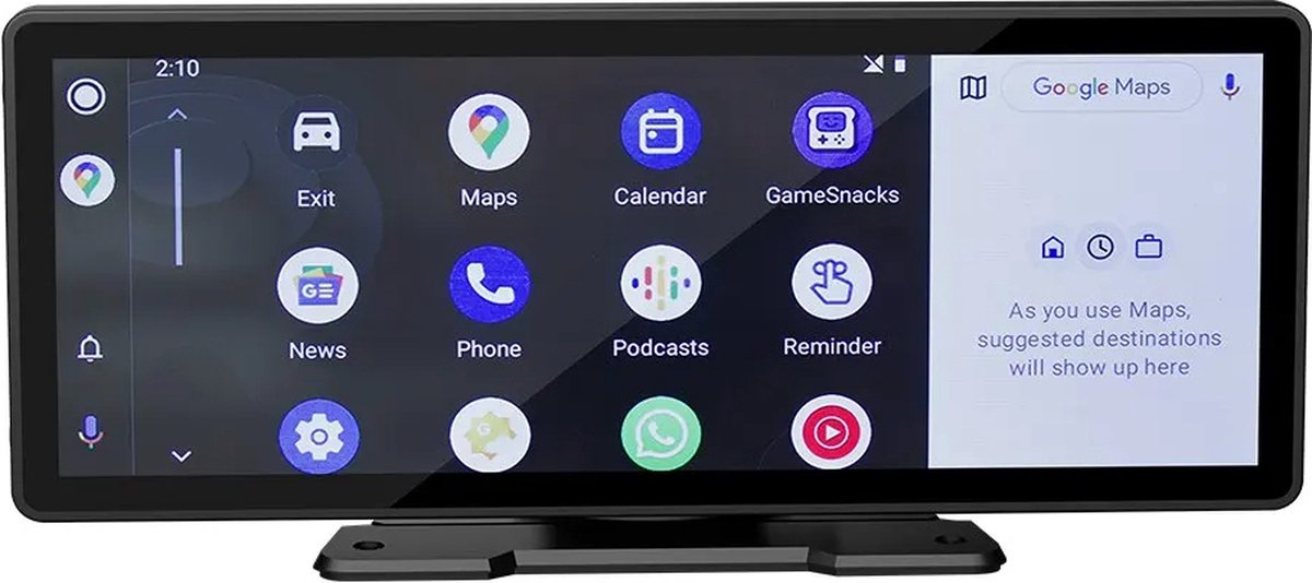 Carplay Scherm - Carplay Dongle - Carplay Apple - Carplay Android - Carplay Draadloos - Car Play - Carplay Dongle Apple - Carplay Dongle Android - Met Camera - Autoradio - Multimedia Scherm - Wifi Videospeler - Universeel Scherm