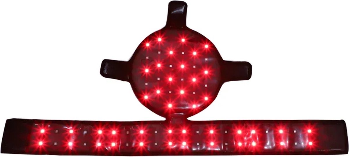 ShopEighty8 - Lichttherapie - Infraroodtherapie - Haargroeibehandeling - Verlicht hoofdpijn - Haargroeicap - Verstelbaar - 70 Infraroodlampjes - Zwart