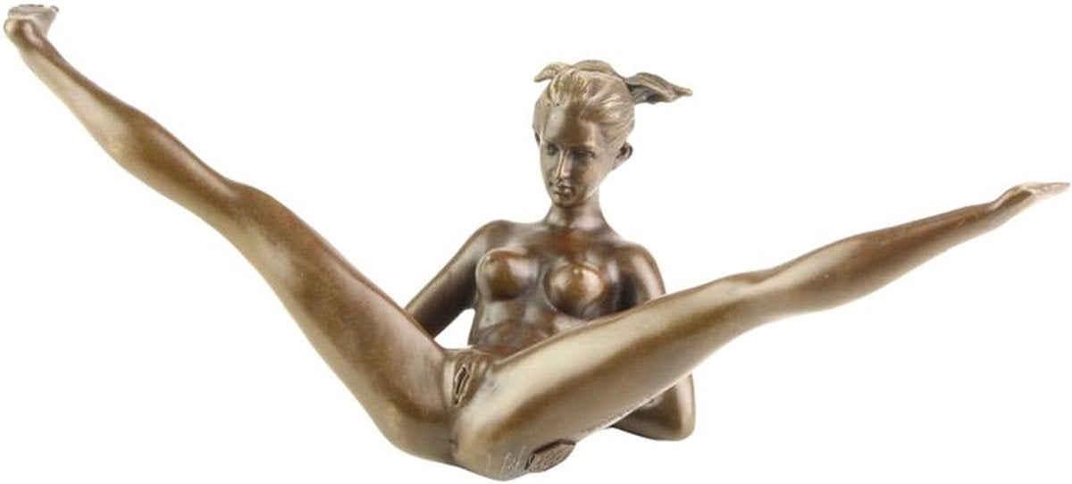 Bronze sculpture - Nude lady - Erotic sculpture - 12.2 cm high