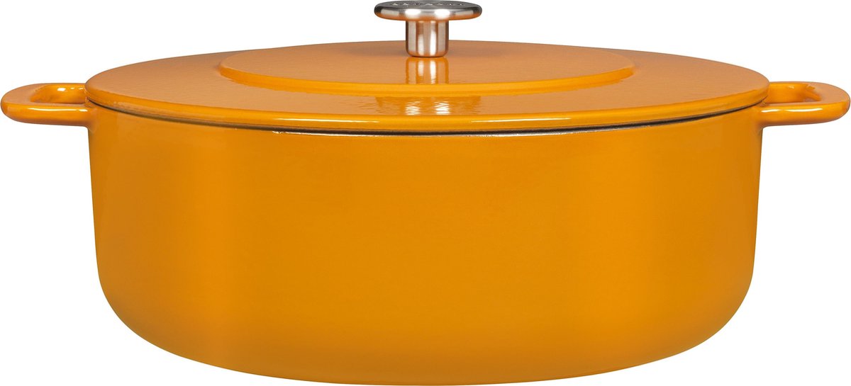 Combekk Sous Chef gietijzeren braadpan - 24cm - oranje