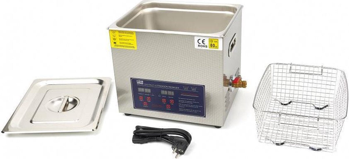 HBM 10 Liter PROFI ultrasone reiniger
