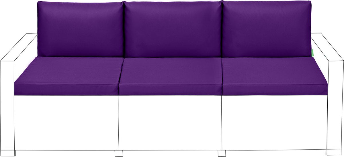 Outdoor Zitkussens met Rugkussens - Tuinkussens - Waterbestendige Tuinzitkussens voor Rotan Stoelen - Tuinstoelkussen voor Terrasmeubilair