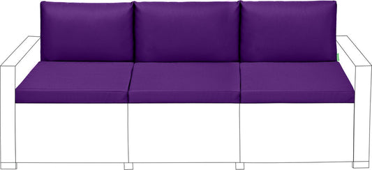 Outdoor Zitkussens met Rugkussens - Tuinkussens - Waterbestendige Tuinzitkussens voor Rotan Stoelen - Tuinstoelkussen voor Terrasmeubilair