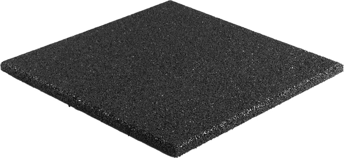 Rubberen terrastegel zwart | 5 stuks | Per 0,8 m² | 40x40x2,5cm