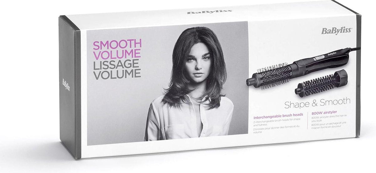 Shape & Smooth Föhnborstel 800W 38mm Keramische Borstel - BaByliss - Volume & Steil Haar