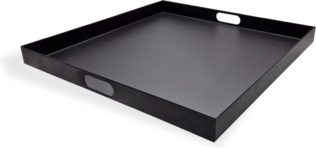 Metal Tray - Black - Square - 60 x 60cm - Sturdy tray