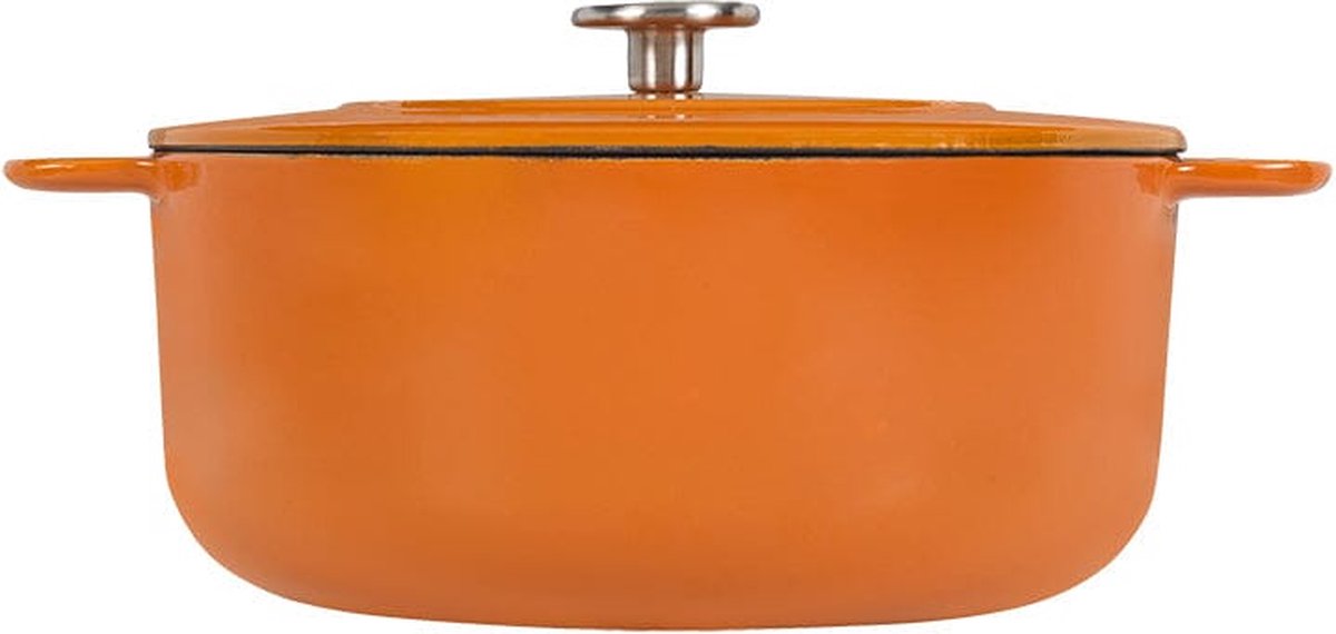 Combekk Sous Chef gietijzeren braadpan - 24cm - oranje