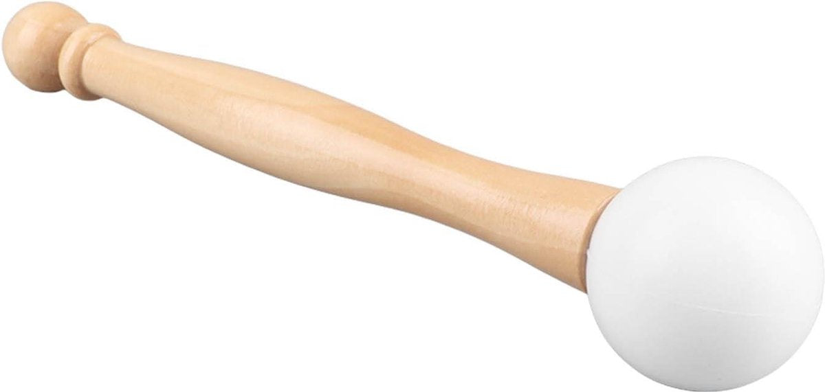 Crystal singing bowl wooden sound bowl - silicone hammer for yoga accessories