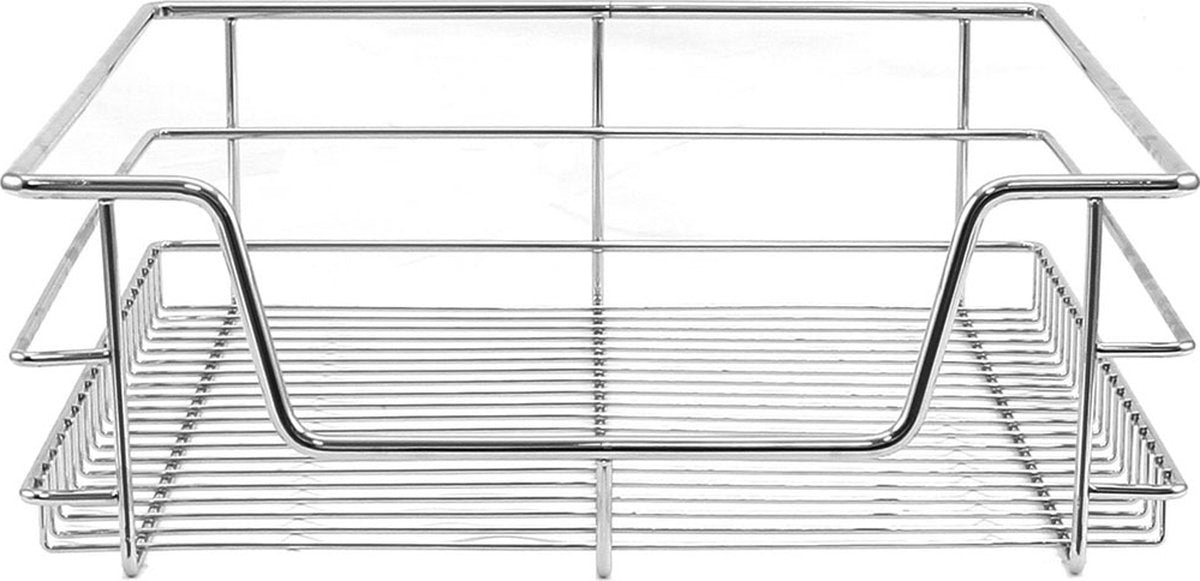 Laden: 2 x KuKoo - Uittrekbaar Opbergrek Keukenkast - Geschikt voor kasten van 50cm breed - Uittrekbaar Keukenrek Met Geleiders - Organizer Rek - Opbergsysteem - SET - 50cm