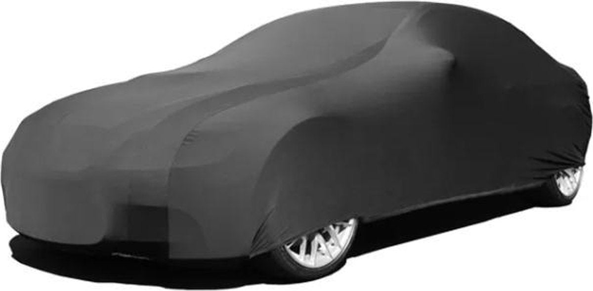 Car Cover Stretch Car Cover Luxury Ventilated Black Size Indoor Cover Cotton