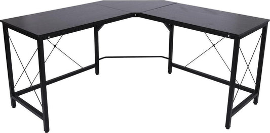 Hoekbureau - Computerbureau - Computertafel - Laptop Computer Hoek Meubel - Computermeubel - Gamemeubel - Zwart