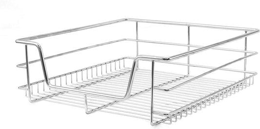 Laden: 2 x KuKoo - Uittrekbaar Opbergrek Keukenkast - Geschikt voor kasten van 50cm breed - Uittrekbaar Keukenrek Met Geleiders - Organizer Rek - Opbergsysteem - SET - 50cm