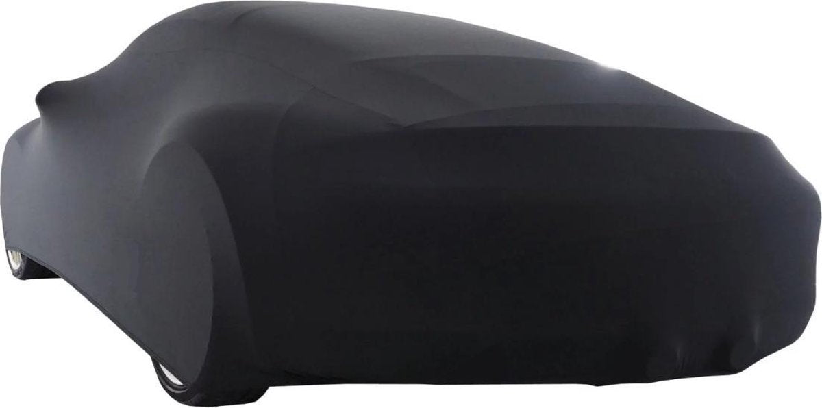 Car Cover Stretch Car Cover Luxury Ventilated Black Size Indoor Cover Cotton