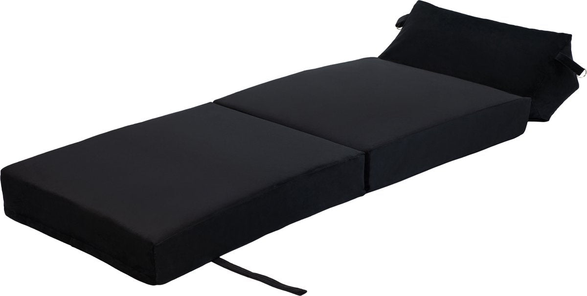 Fluwelen Vouwmatras - Fluweel Opklapbaar Matras - Logeermatras Opvouwbaar - Opvouwbare Matras - Inklapbaar Logeerbed - Zetelbed - Opvouwbaar Matras