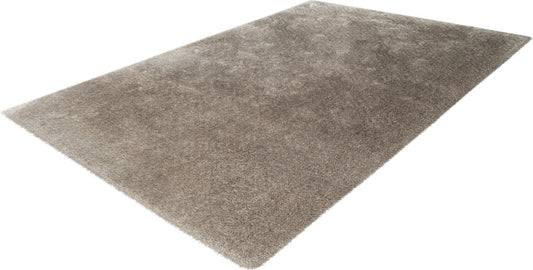 Lalee Glamour - hoogpolig vloerkleed - Velours - Velvet - Gerecycled karpet fraai tapis - effen tapijt maat 80x150 Zilvergrijs