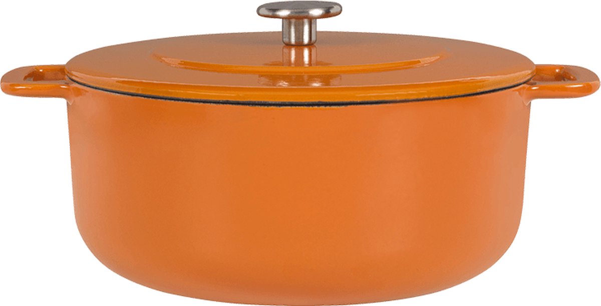 Combekk Sous Chef gietijzeren braadpan - 24cm - oranje