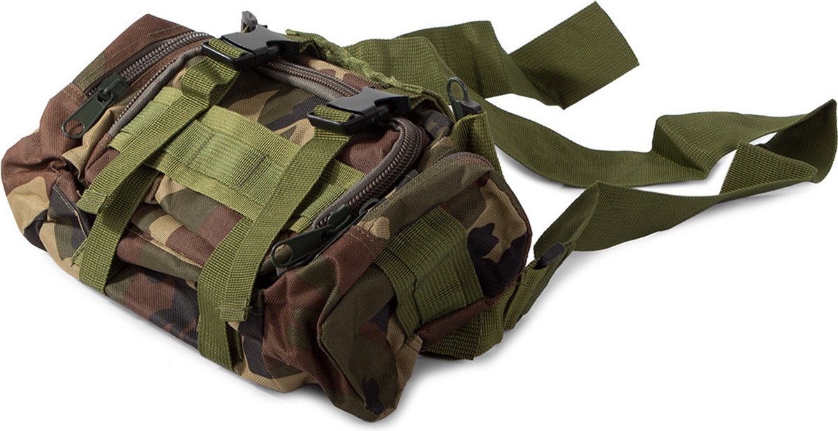 Militaire survival rugzak - Tactical backpack - 48,5 liter - 50x55x16 cm - Camouflage rugtas - Camel - Wandelrugzak - Groen - Waterdicht