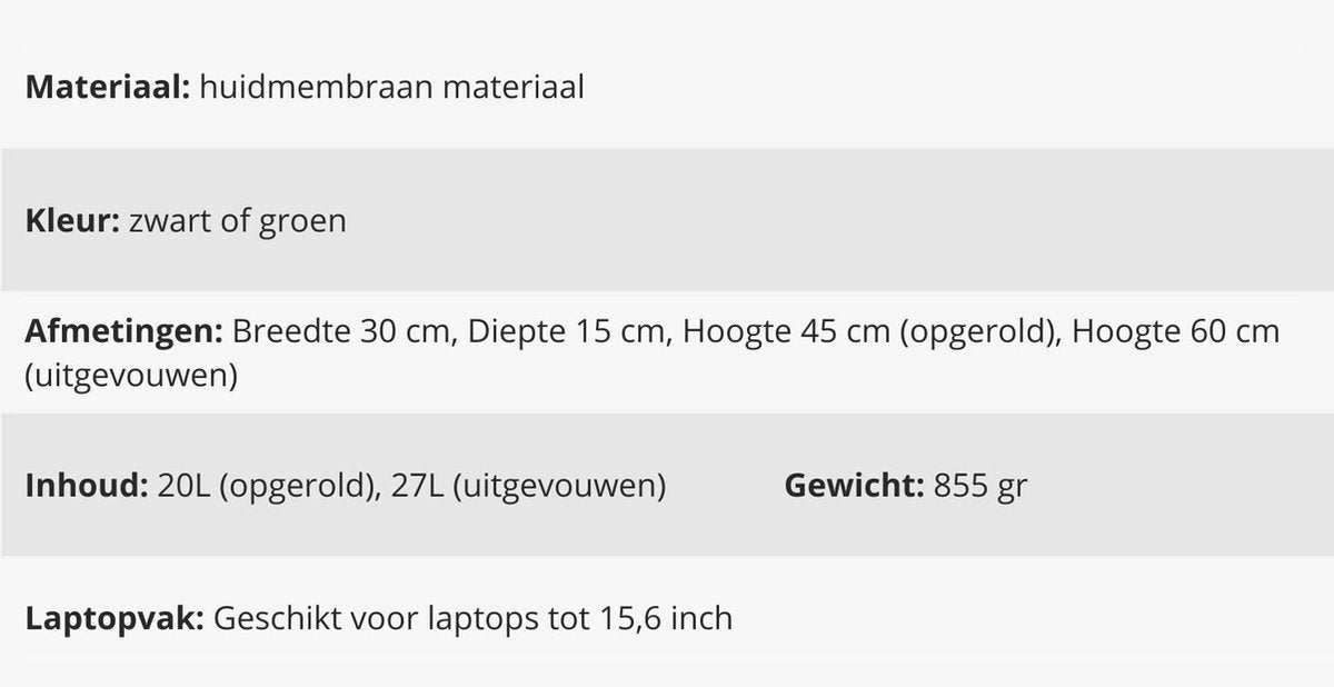 Avoir Avoir® Rolltop Rugzak - Dames en Heren - Waterdicht - Laptoptas 15,6 Inch - 40 Liter Rugtas - Verstelbare Reistas - Backpack Rugzak Zwart