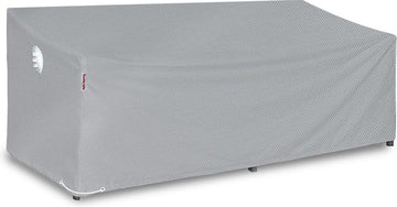 Tuinbankhoes, waterdicht, tuinbankhoes voor 3-4-zits tuinbank, afdekking voor 3-4-zits, vervaagt niet binnen 2 jaar, grijs, 264 x 102 x 89 cm