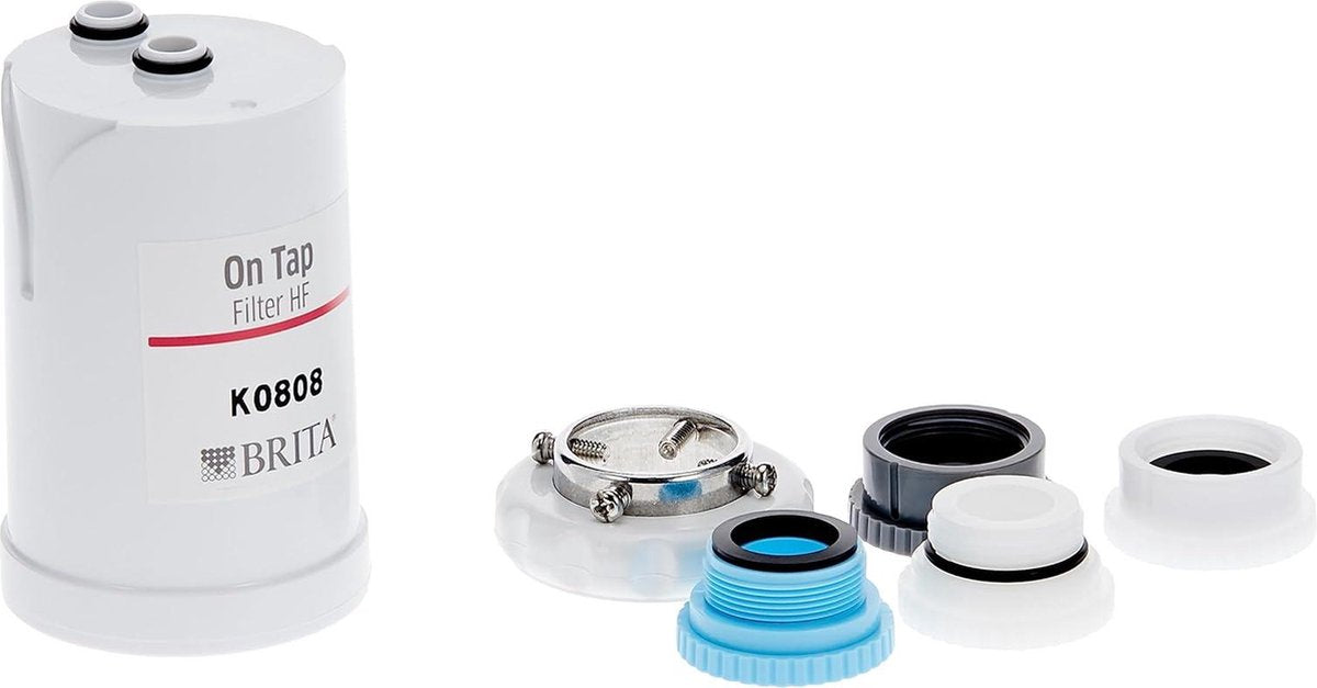 BRITA ON TAP Pro V-MF Waterfiltersysteem incl. 1 filterpatroon - 99,99% - Bacterievrij waterfilters & drinkflessen - Duurzaam Water met Filtertechnologie - Uitstekende Smaak waterfilter kraan