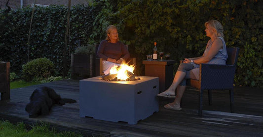Cocoon Table Vierkant (Zwart) - Happy Cocooning vuurtafel