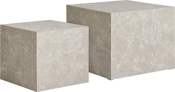 Salontafel Set Hakan Marmer Beige