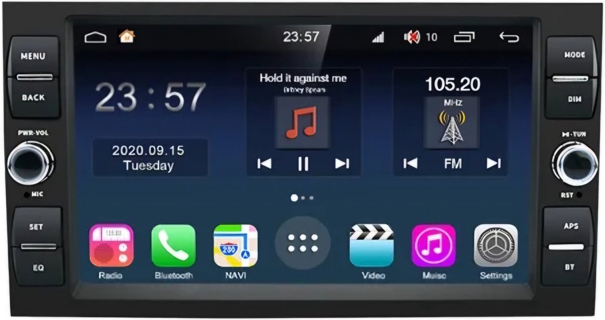 Ford 2004 - 2011 | Carplay & Android auto | Focus Fiesta C & S max Fusion Mondeo Hobby TL Transit Connect Galaxy Kuga | 2GB & 32GB | Autoradio met Navigatie | Android radio | 2004 2005 2006 2007 2008 2009 2010 2011