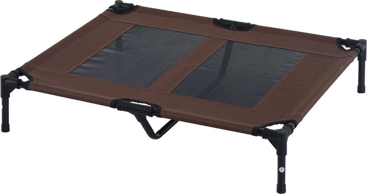 Dog bed - Dog stretcher - Dog sunbed - L - Portable - 92Lx76Wx18H cm - Brown