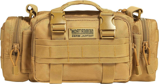 Sport Outdoor Reizen Heuptas - Tactische Aanvalstas - MOLLE Modulaire Inzet Range Tas - Wandel Heuptasje - Tactische Tas - Visgerei Tas - Kaki Wandel Heuptas