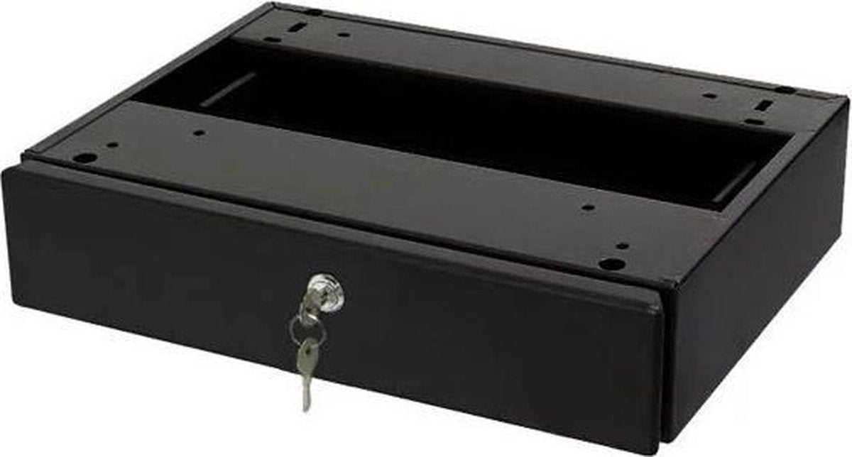 Pencil drawer - personal desk drawer with lock and pen tray black