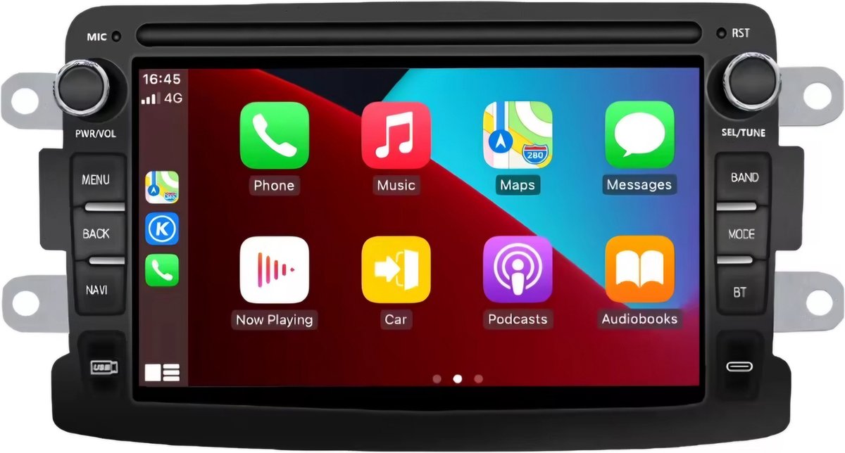 Dacia & Renault | Logan, Dokker, Duster, Sandero, Lodgy, Capture, Symbol | 2010 - 2020 | Carplay & Android auto | 1GB & 32GB | Autoradio met navigatie | Radioscherm | 2010 2011 2012 2013 2014 2015 2016 2017 2018 2019 2020