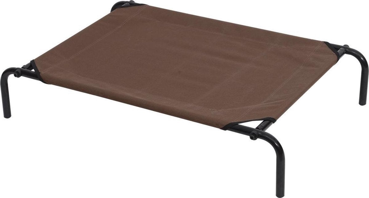 Dog bed - Dog stretcher - Dog lounger - Including 2 covers - XL - 110x68cm - Grey and Coffee