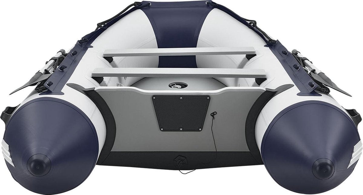 Inflatable boat / Dinghy / Boat - 2 benches - Gray - Incl. 2 oars