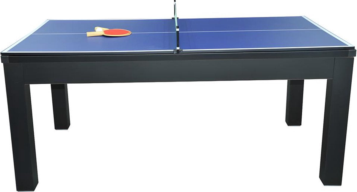 Vente-unique Modular Table - Billiards and table tennis - L182 x W102 x H80 cm - Black - SOUSA L 182.8 cm x H 80.2 cm x D 102.6 cm