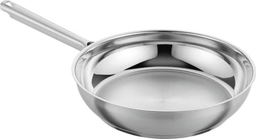 Frying Pan 28 cm Stainless Steel Non-Stick PTFE Coating Induction Cooker Silver