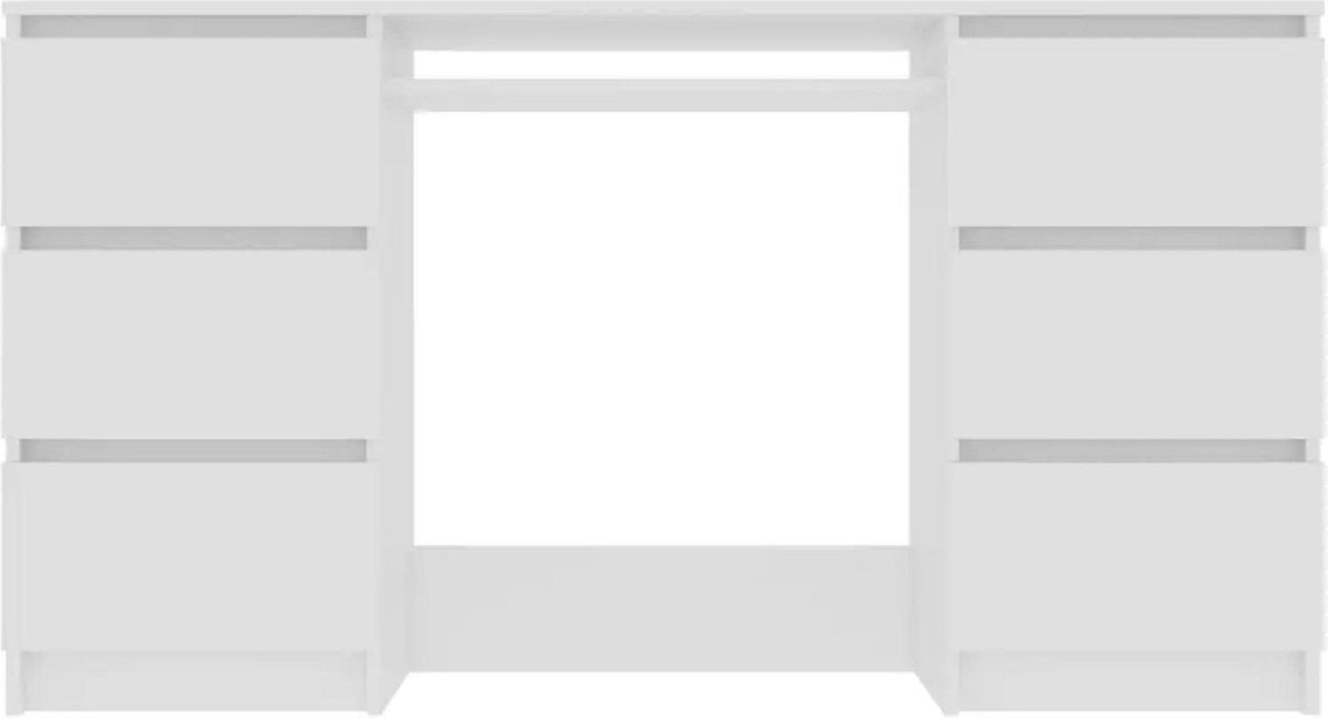 Desk - Writing table - White - 140x50x77 cm