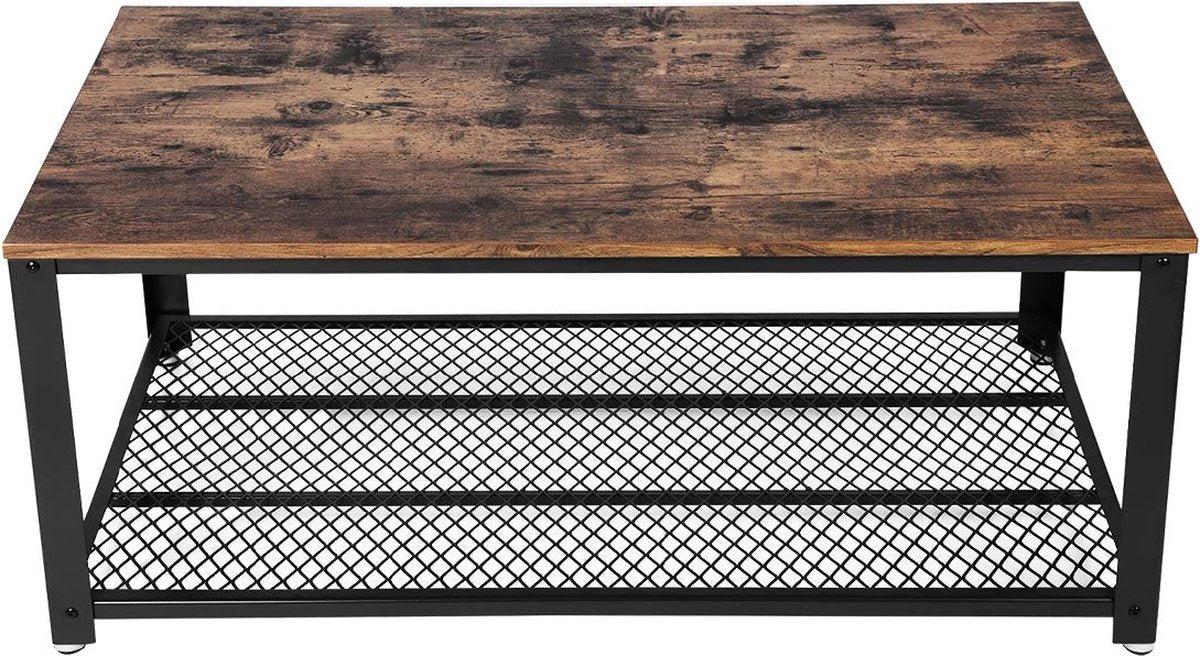 Vasagle Salontafel - Vintage Tafel - 106,2 x 45 x 60,2 CM - Bijzettafel Woonkamer
